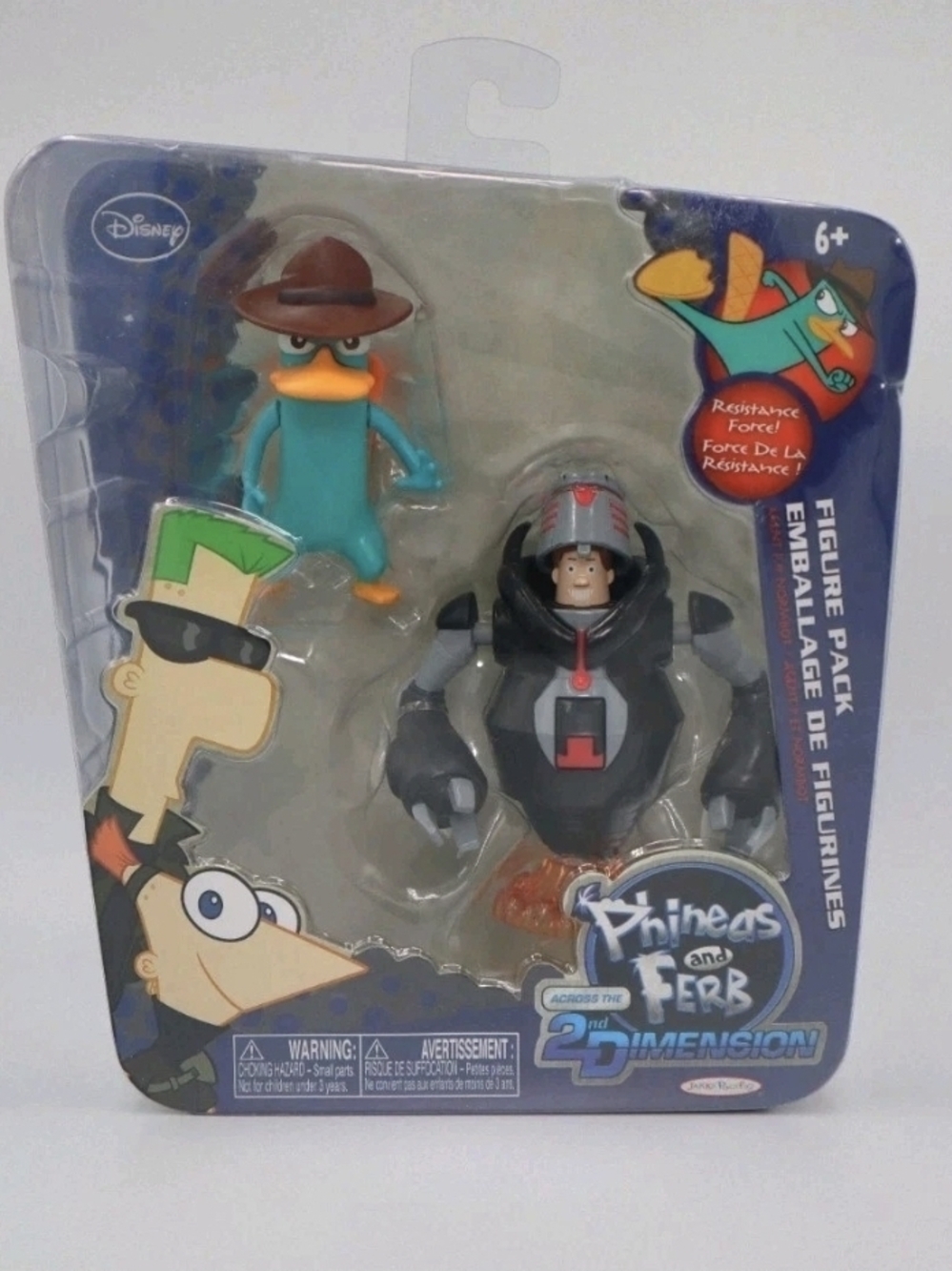 2011 Phineas & Ferb Across the 2nd Dimension Figure Pack | Jakks Agent P Normbot